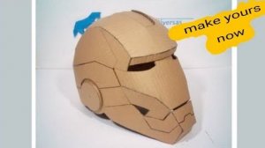 Маска железного человека из картона