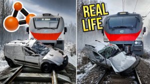 Аварии на реальных событиях в BeamNG.Drive #67
