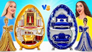 Строим Удивительный Кукольный Домик _ Золотой vs Сапфировый Челлендж