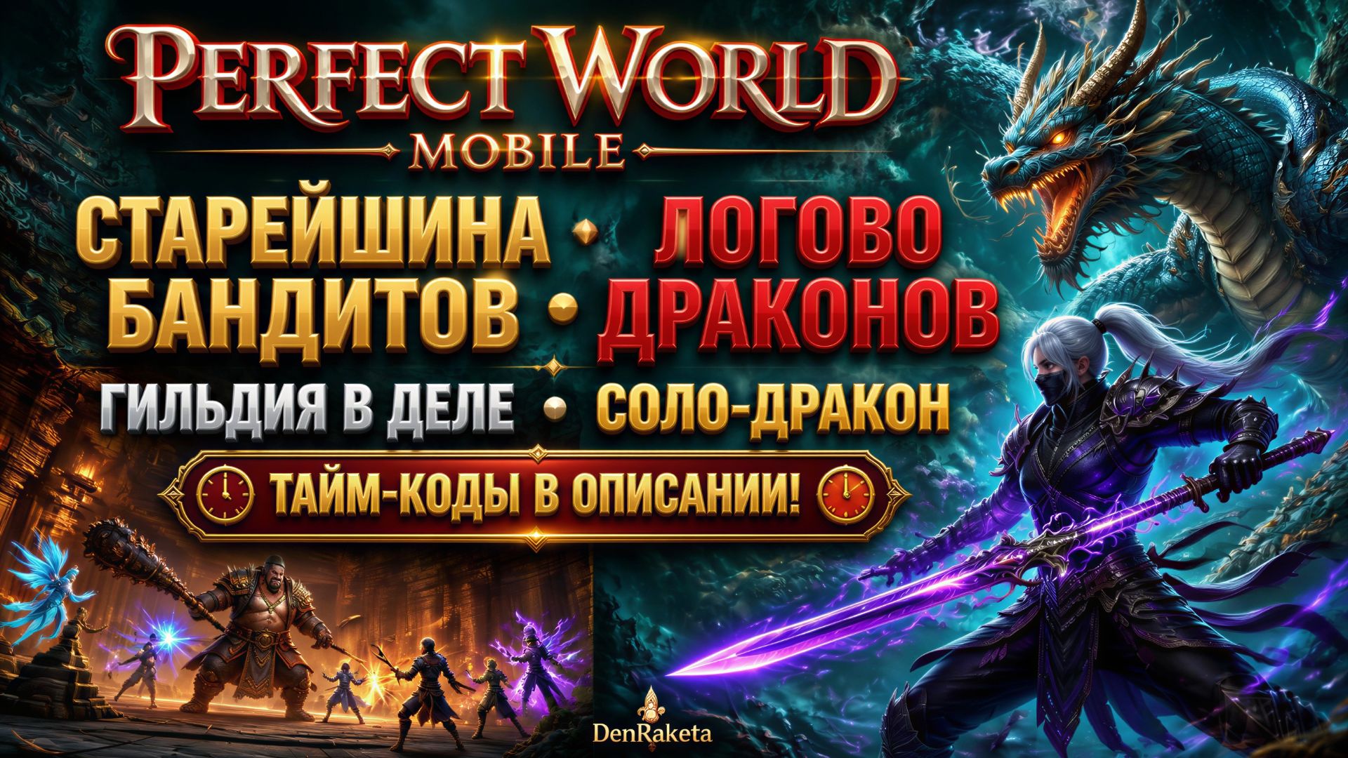 🔥 Perfect World Mobile — старейшина бандитов и логово драконов