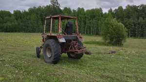 Снова косим . Трактор Т-25 с косилкой КЗН 2.1. Про пневмосиденье .  Кто изрыл сенокос ?