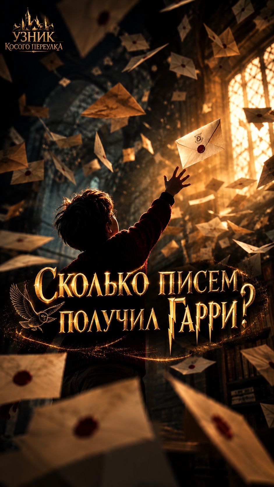 Сколько писем получил Гарри Поттер?