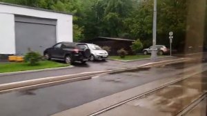Поездка на трамвае 71-623-02 по маршруту 45(Временная трасса)
