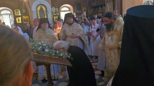 Патриарх Иерусалимский, по традиции, посещает Храм Марии Магдалины на храмовый праздник