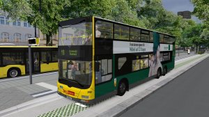 Поездка на MAN Lion's City DL05 по маршруту №110 по карте Berlin BRT