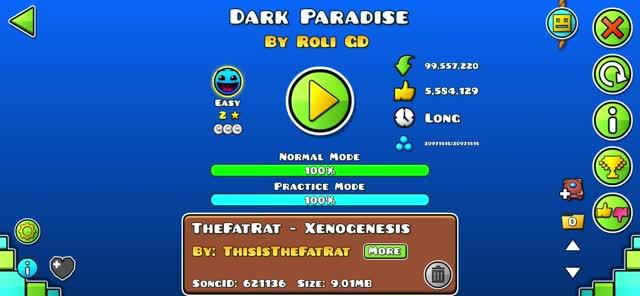Dark Paradise By Roli GD. Popular Easy Level.