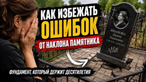КАК ИЗБЕЖАТЬ ОШИБОК ПРИ УСТАНОВКЕ ПАМЯТНИКА