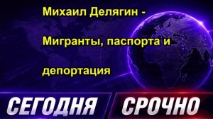 Михаил Делягин Мигранты, паспорта и депортация