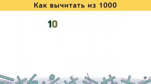Как ВЫЧИТАТЬ из 1000 100000 1000000 ... - КАК БЫСТРО СЧИТАТЬ В УМЕ