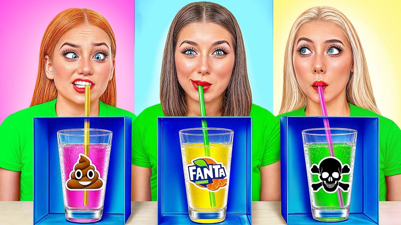 Выбери Верный Напиток Челлендж # Забавные Лайфхаки с Едой от Funny DO Challenge