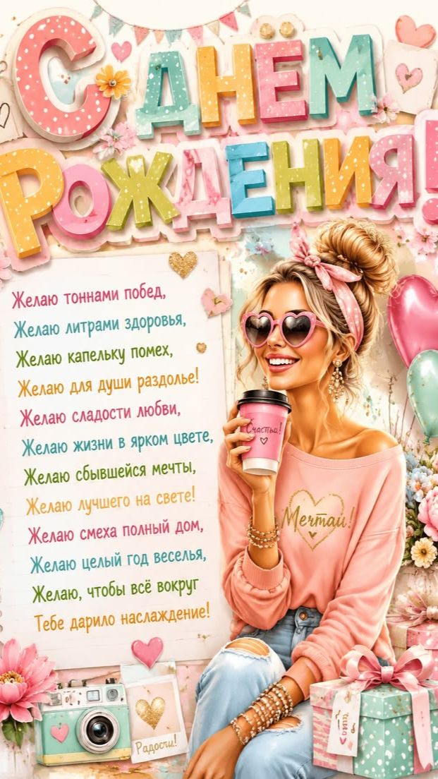 Сестричка, с днем рождения! Ты — наша радость и гордость 💖