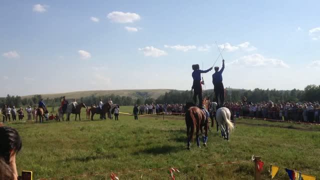 2014.07.31.3.  Джигитовка в последний день фестиваля Золотой Щит в станице Кумылженской.