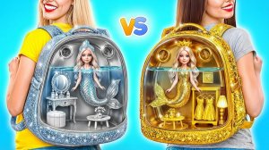 Строим Удивительный Кукольный Домик _ Золотой vs Серебряный Челлендж