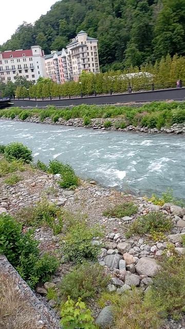 красивая река