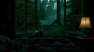 УЮТНОЕ ОКНО С ВИДОМ НА ДОЖДЬ 🌧️🕯️ ШУМ ДОЖДЯ ЗА ОКНОМ ДЛЯ СНА И ОТДЫХА