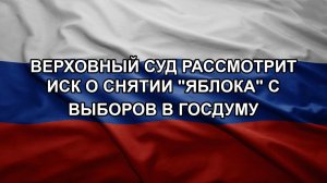 Верховный суд рассмотрит иск о снятии «Яблока» с выборов в Госдуму