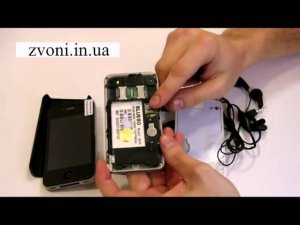 Видеообзор iPhone 4G w99+ android black купить в Киеве