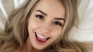 игривая блондинка в постели снимает себя селфи смотреть видео