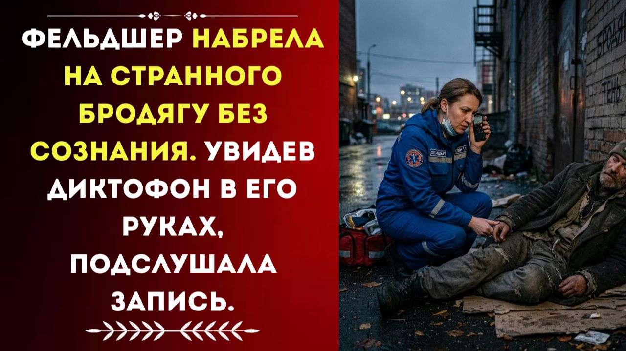 Фельдшер НАБРЕЛА на странного БРОДЯГУ без сознания. Истории из жизни. Аудиорассказ.