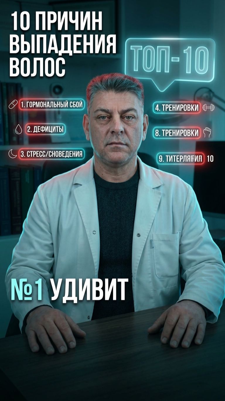 🚨 10 провокаторов выпадения волос — знали не все