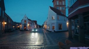 Рибе, Дания 🇩🇰 в сумерках — старейший город Дании