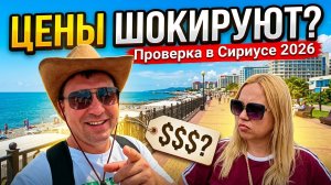 Сириус 2026: Цены ШОК !!! Проверяем набережную и рестораны!!!