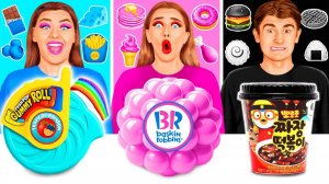 24 Часа Едим Еду Одного Цвета Челлендж # Умные Гаджеты или Лайфхаки от Fun Fun Challenge