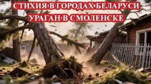 СТИХИЯ ПРОШЛА ПО БЕЛАРУСИ❗ УРАГАН В СМОЛЕНСКЕ❗