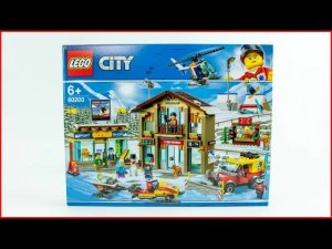 LEGO City 60203 Горнолыжный курорт — быстрая сборка для коллекционеров