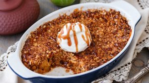 🍎  Яблочный КРИСП - ЛЕГЕНДА американской кухни! Рецепт десерта, хрустящего сверху, сочного внутри
