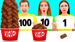 100 Слоев Еды Челлендж # Удивительный Челлендж с Едой от Fun Fun Challenge