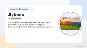 Узнайте все о фамилии Дубина: происхождение, интересные факты и склонение в разных падежах