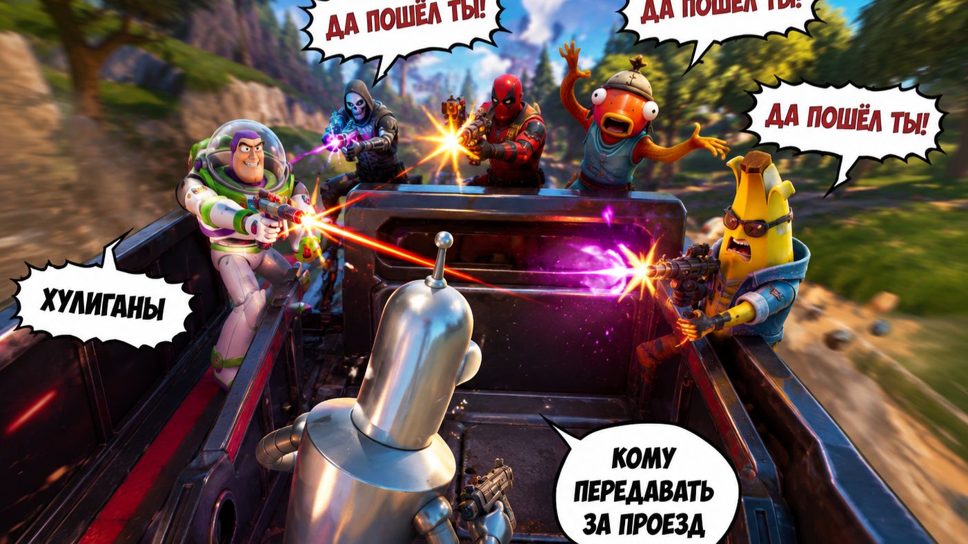 Боевой автобус сборник позорных побед - вести с полей Fortnite - выпуск #46