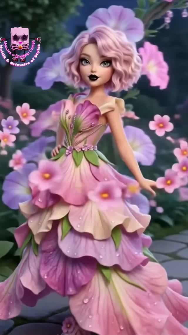 Петуния Couture   Надела черную помаду и  shorts