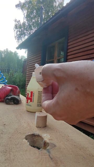 Заплатка на доску с помощью дрели