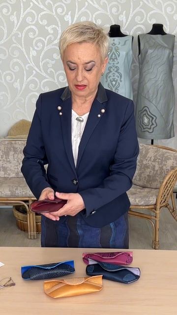 Футляры для очков с натуральной кожей питона