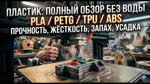 ВСЯ ПРАВДА ПРО 3D-ПЛАСТИК: PLA, PETG, TPU, ABS — Что выбрать и не просрать деньги?