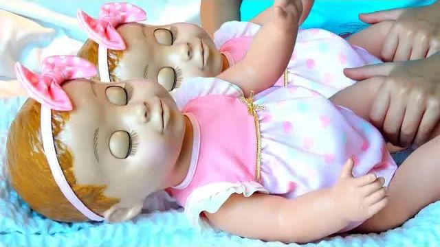 Polina Playing With Twins Babies And Dolls Song For Kids