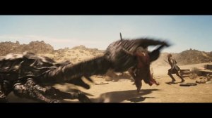 🎬«Битва титанов»  Бой сАкрисием чудовищем Калиб и  гигантскими скорпионами⚔️