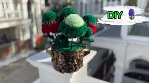 Милые цветы 💐 из пушистой проволоки  💐