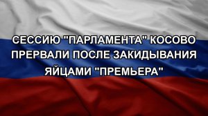 Сессию «парламента» Косово прервали после закидывания яйцами «премьера»