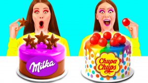 Укрась Торт Челлендж # Крутые Творческие Лайфхаки от PaRaRa Challenge