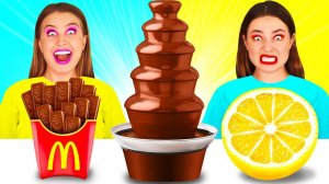 Шоколадный Фонтан Челлендж # Фантастические Лайфхаки с Едой c TeenTeam Challenge