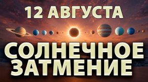 СОЛНЕЧНОЕ ЗАТМЕНИЕ 12 Августа: как правильно провести этот день