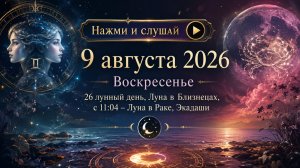 9 августа 2026 - гороскоп