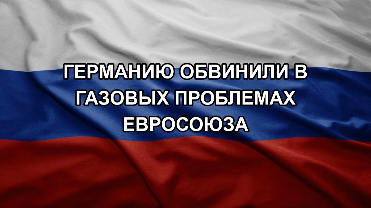 Германию обвинили в газовых проблемах Евросоюза