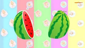 Разноцветные Сюрпризы - Учим Цвета с Игрушками ТРИ КОТА Учим Фрукты и Ягоды