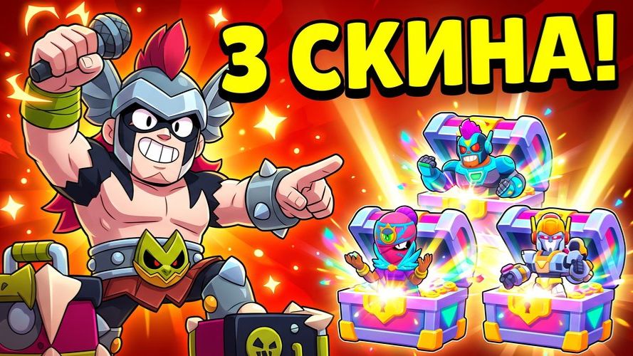 ИГРАЮ ЗА ДАМИАНА И ПОЛУЧАЮ 3 СКИНЫ ИЗ СМУЗИ-СОБЫТИЯ! | Драки Старс