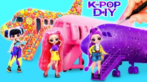 Сладкий и пушистый самолёт K-Pop Охотниц на Демонов! 10 поделок для кукол L.O.L.