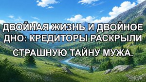 Двойная жизнь и двойное дно: Кредиторы раскрыли страшную тайну мужа.